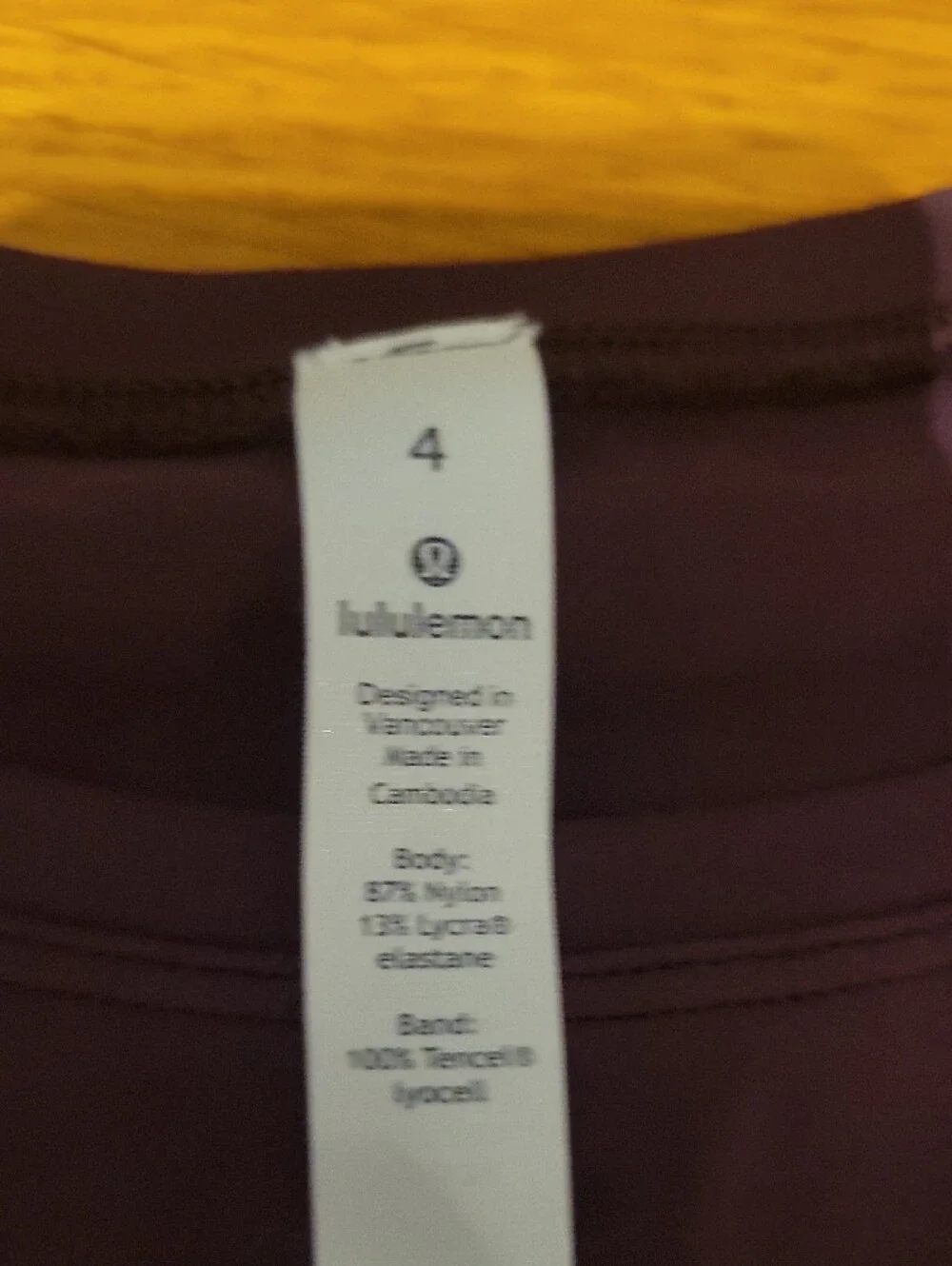 lululemon athletica Long-Sleeve Layered Hem Tee in Deep Plum